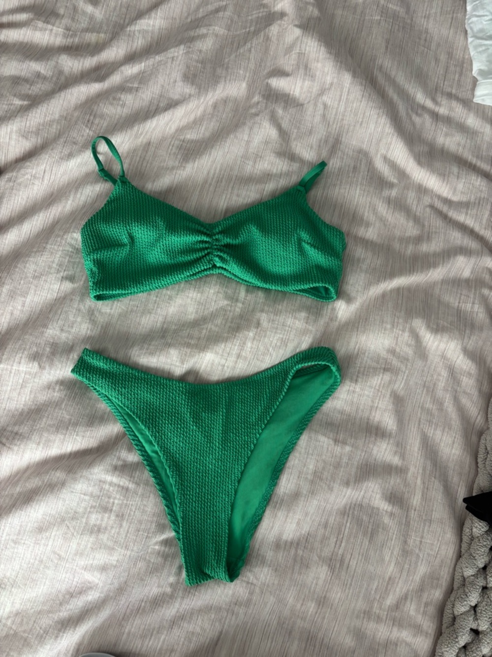 Textured Green Bikini Set H&M